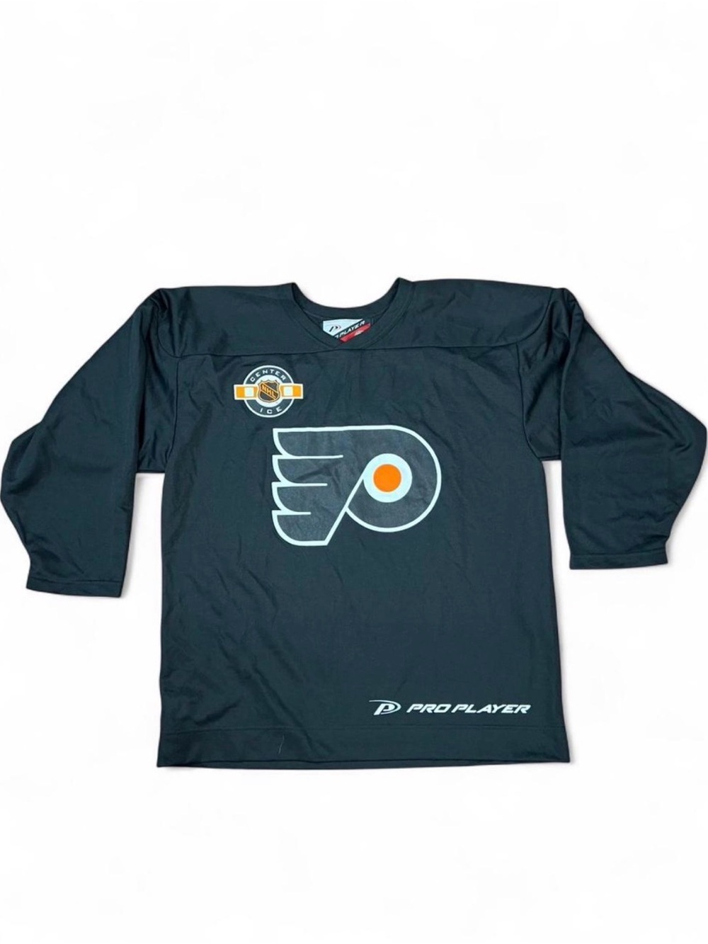 NHL Pro Player Black and Red Hockey Jersey Label